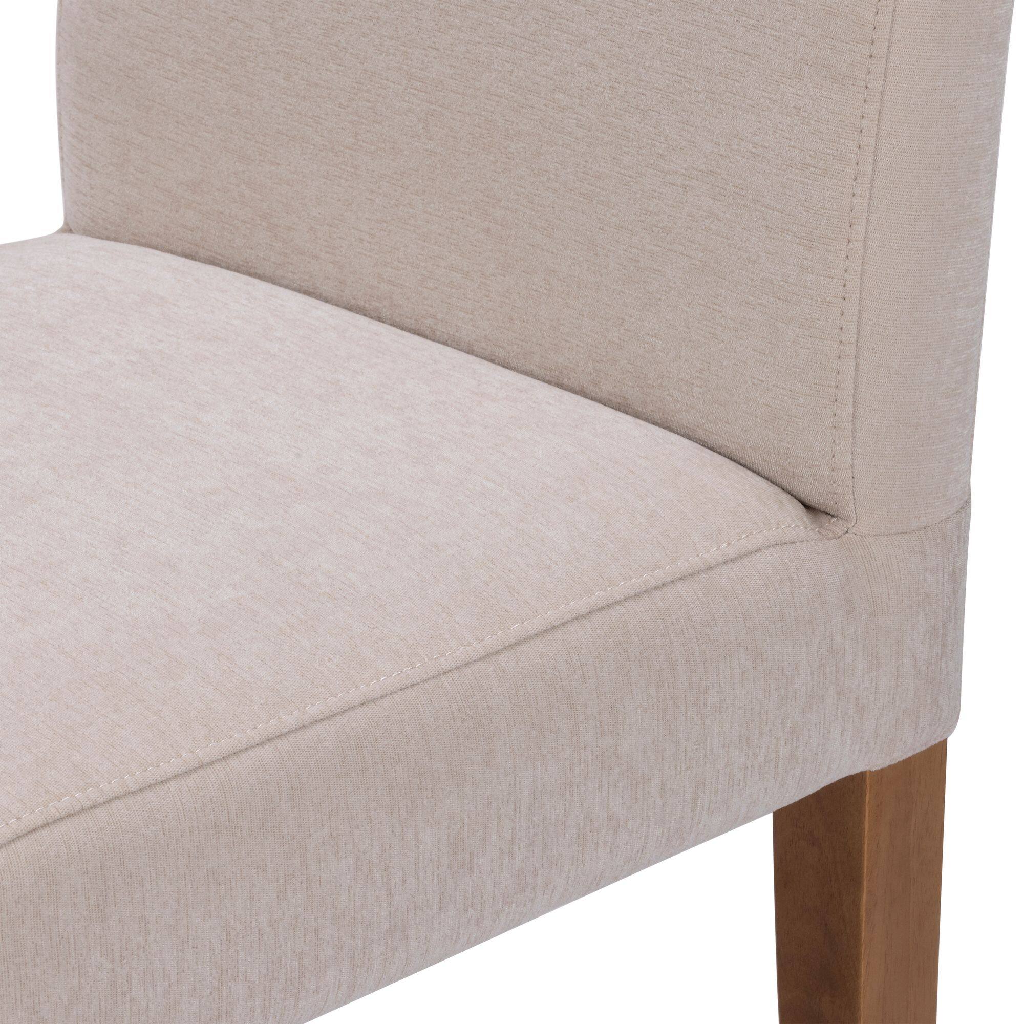Alt View 4. Plank+Beam - Chesnee Dining Chair with Short Slipcover, Sand MB2405-04 (2 Pack) - Sand.