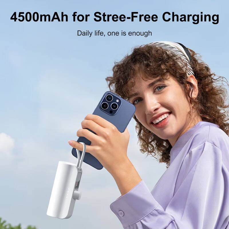 4500mAh for Stress-Free Charging  
Daily life, one is enough