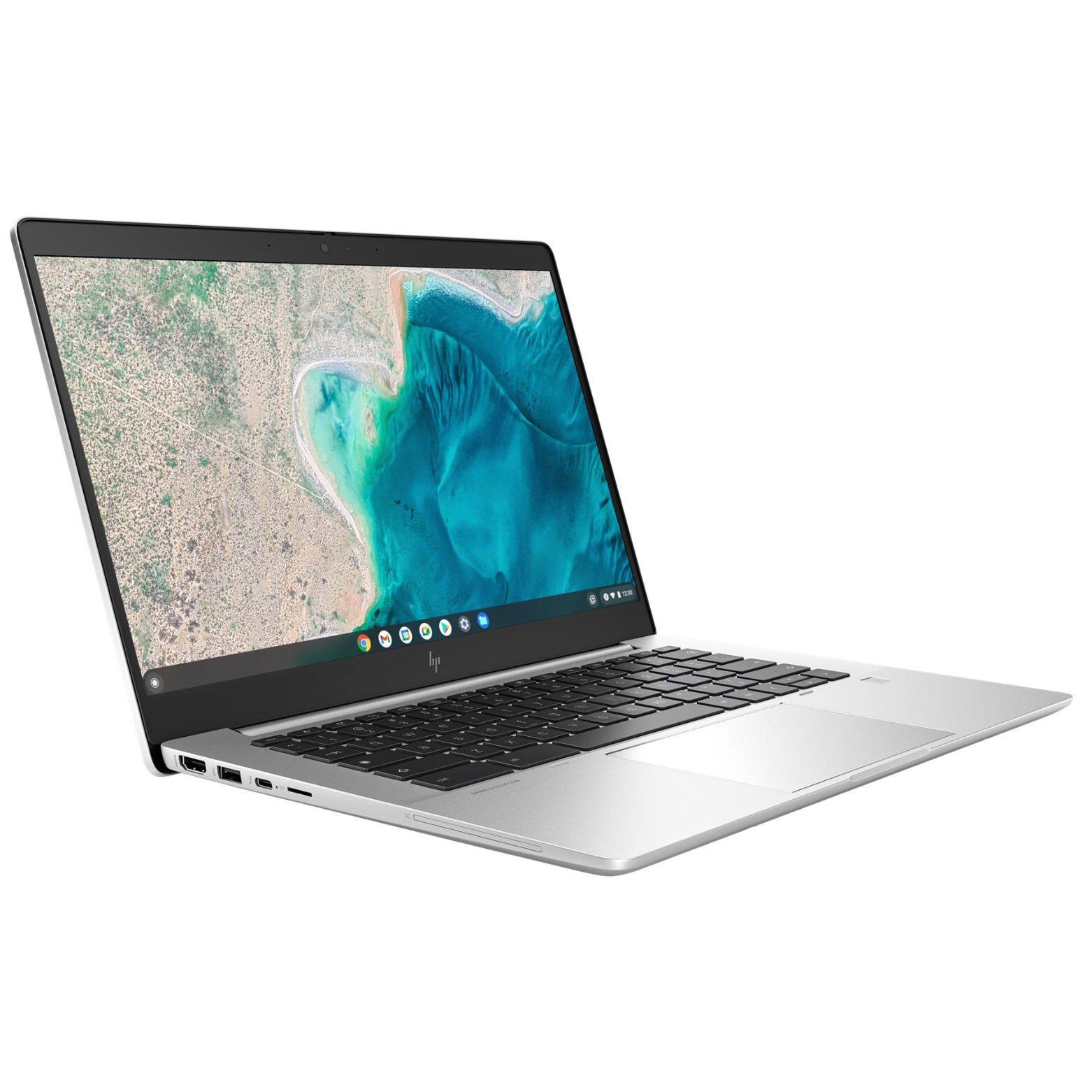 Alt View 2. HP - Elite c640 G3 14" FHD Touch Intel Core i3-1215U 1.2 GHz up to 4.4 GHz 8GB RAM 256GB SSD ChromeOS - Silver.