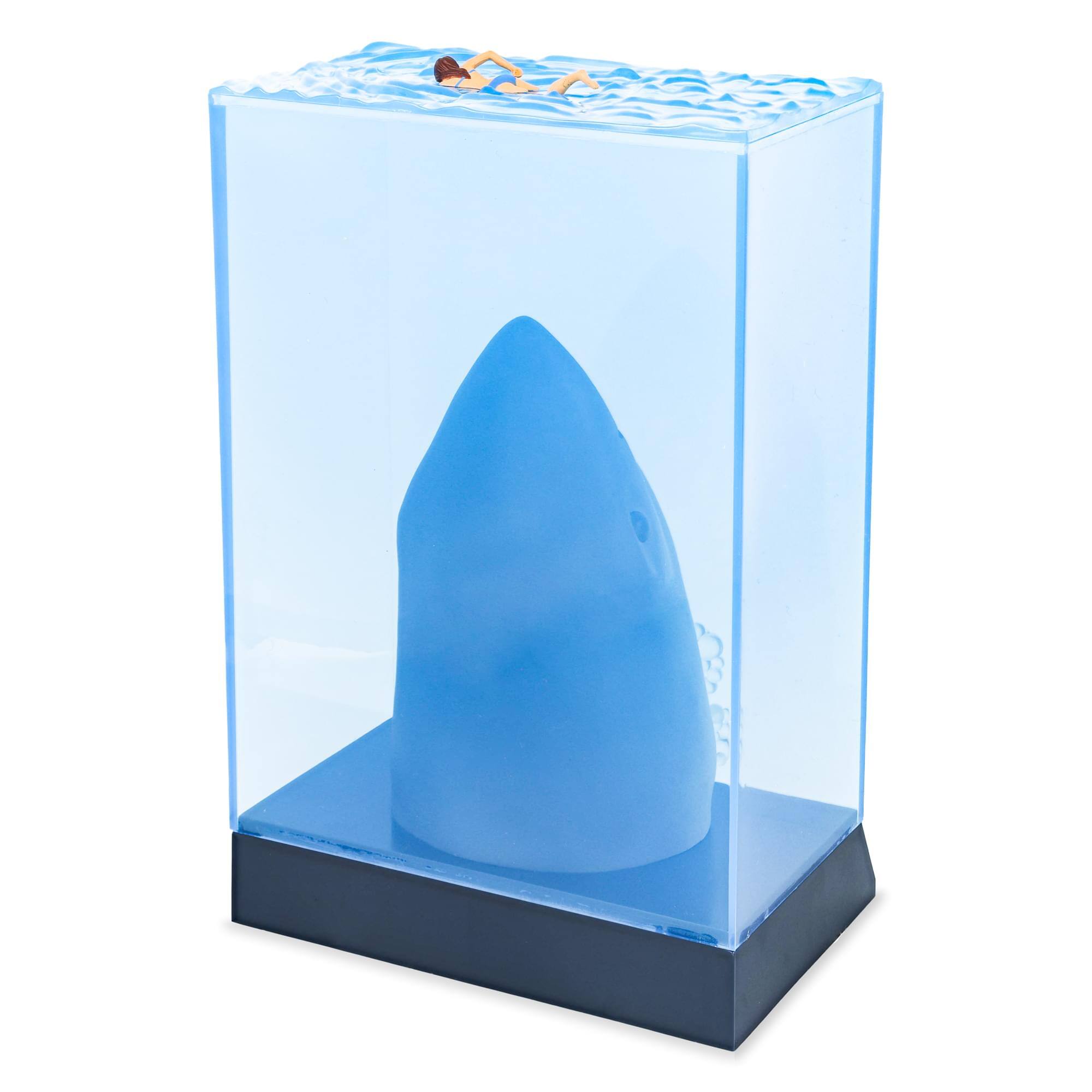 Alt View 3. SD Toys - Jaws 3D Movie Poster Statue | 12 Inches Tall - Blue.