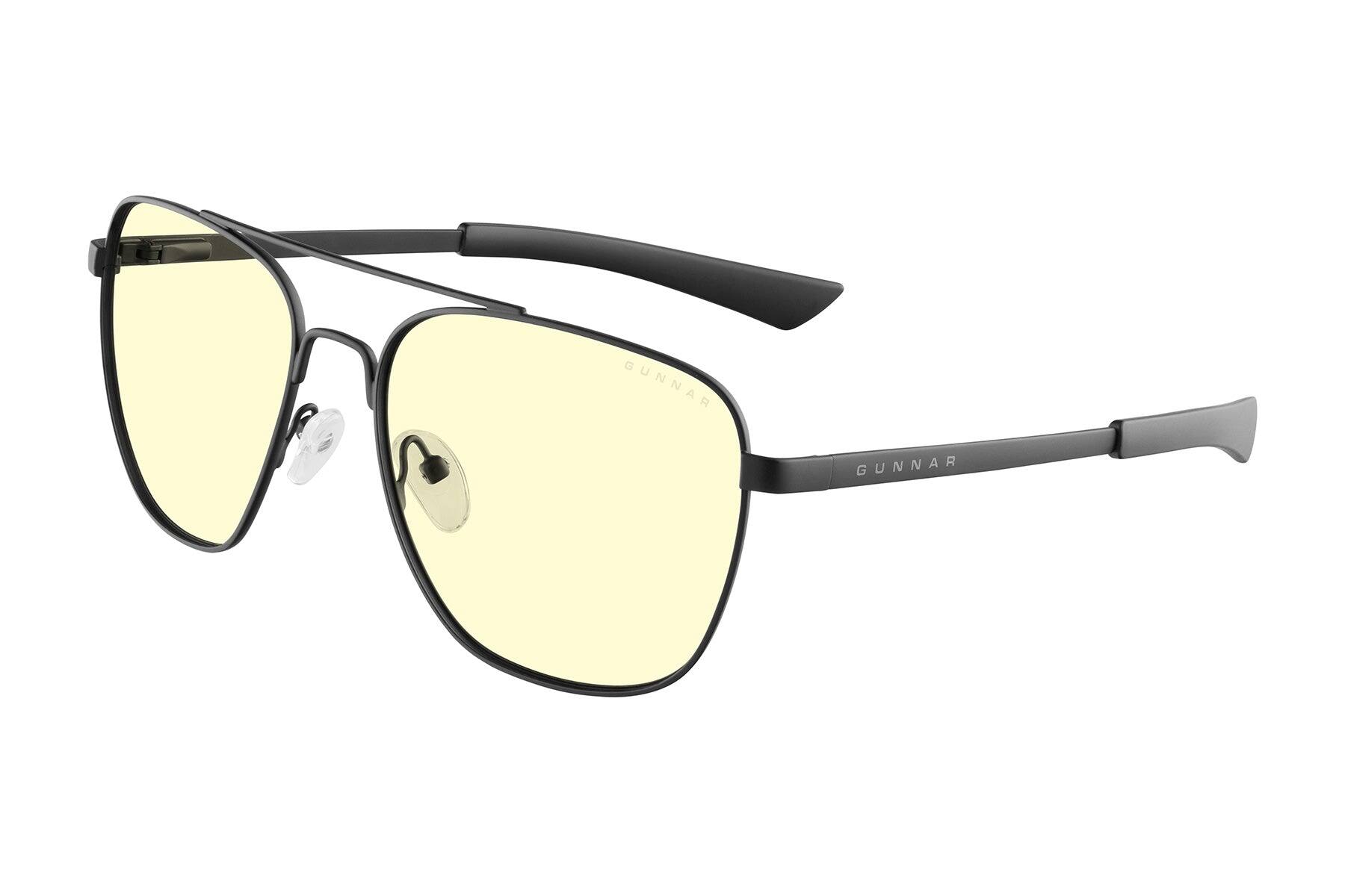 Alt View 4. GUNNAR - GUNNAR Computer Glasses  -  Mustang, Chrome, Amber Lens - Blue Light Blocking, Relieve Dry Eye, Anti Glare - Chrome.