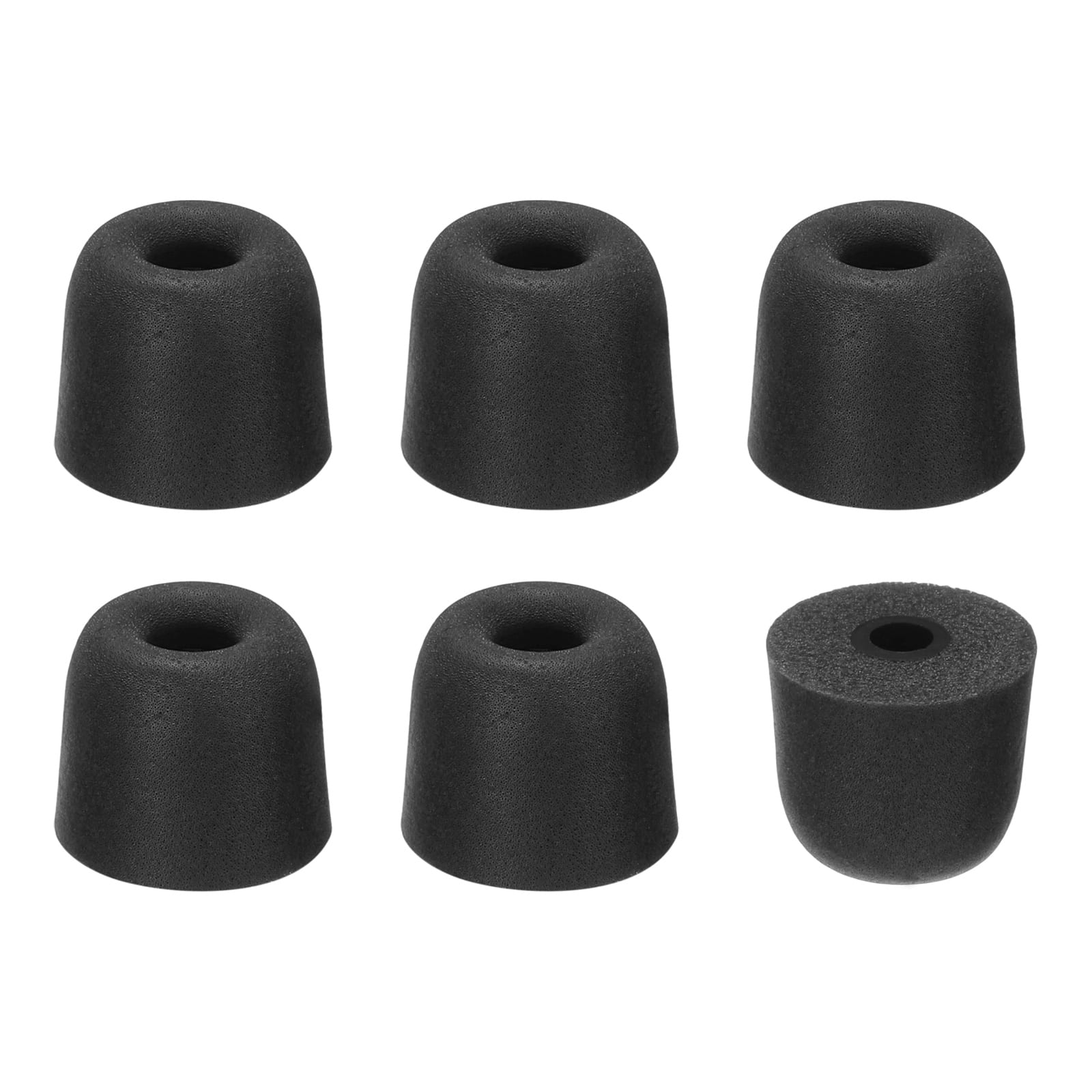 Unique Bargains - Memory Foam Earbud Tips (3mm/0.12"), 6pcs/3Pairs - Medium, Noise Isolation, Comfort & Secure Fit for Earphones - Black