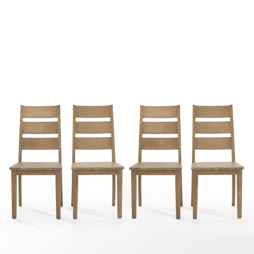 Alt View 2. Crosley Furniture - Joanna 4-Piece Ladder-Back Dining Chair Set - Brown.