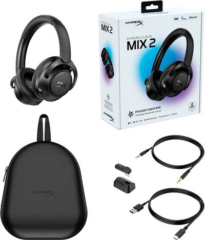 HyperX Cloud MIX 2 Dual Wireless Gaming Headset for PC, PS5, PS4 HyperX Cloud MIX 2 Dual Wireless Gaming Headset for PC, PS5, PS4