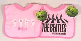Cricut - Set of Two Beatles Pink Bibs - Includes both Abbey Road Bib and Help Bib - Multi