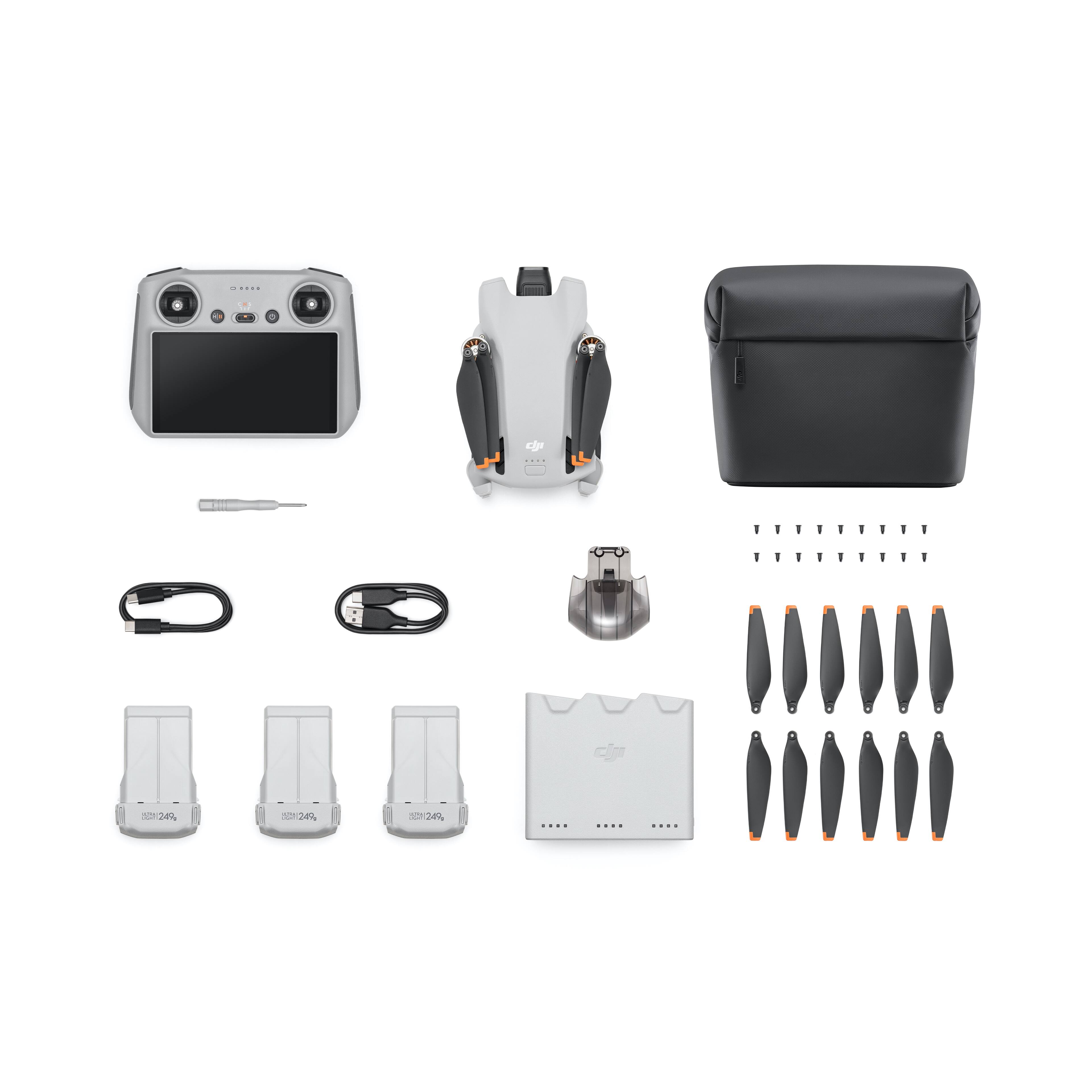 DJI - Mini 3 Fly More Combo (DJI RC) (GL) - Gray