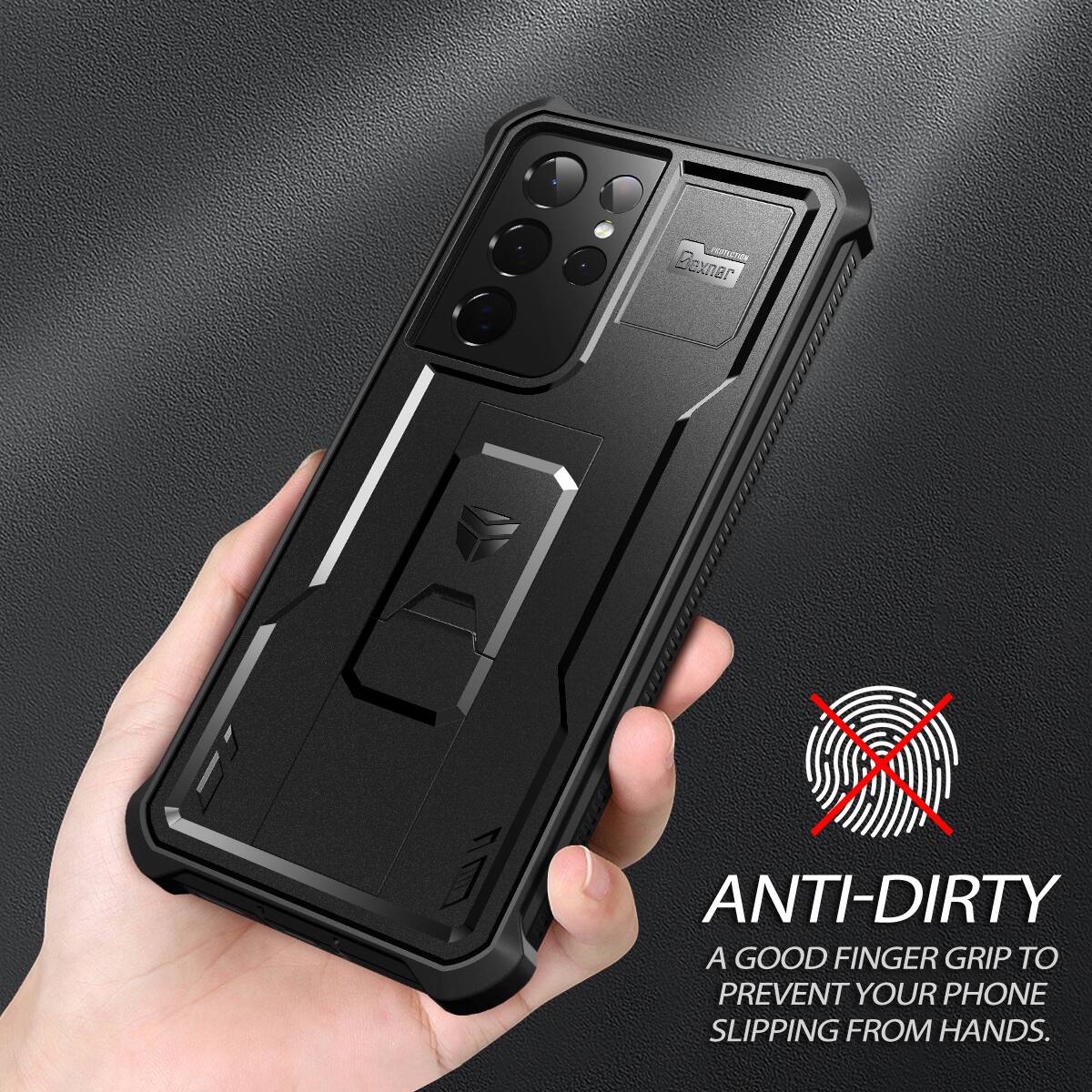 Goxnar  X ANTI-DIRTY
A GOOD FINGER GRIP TO PREVENT YOUR PHONE SLIPPING FROM HANDS.