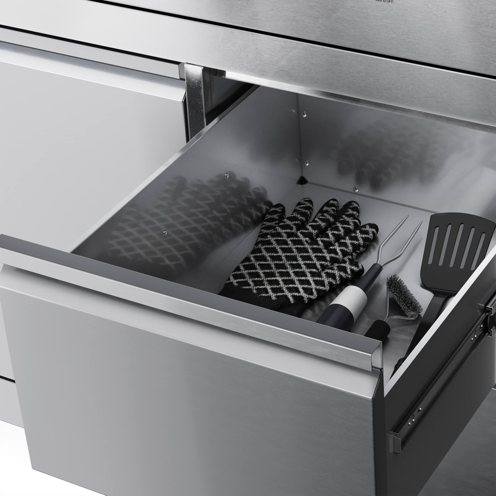 Alt View 1. Koolmore - 32 in. Outdoor Kitchen Liquid Propane Side Burner with Bottom Cabinet in Stainless-Steel (KM-OKS-SBC) - Stainless Steel.