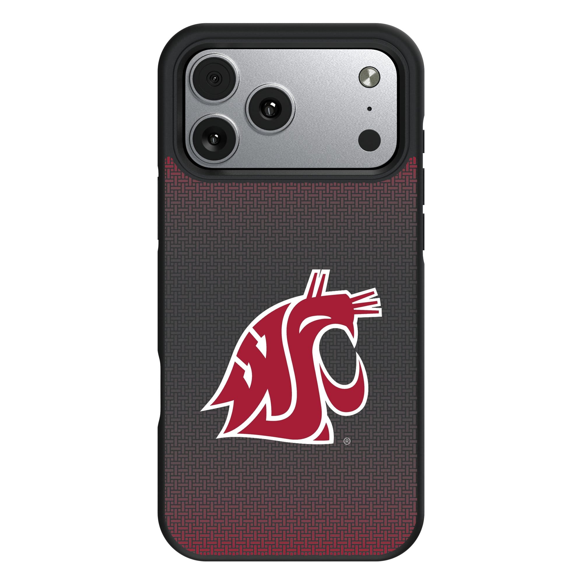 Keyscaper - NCAA - Washington State Cougars Bump Case with 8.2ft Drop Protection - 15 - Black