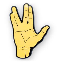 Silver Buffalo - Star Trek Spock Live Long And Prosper Salute Enamel Pin - Beige