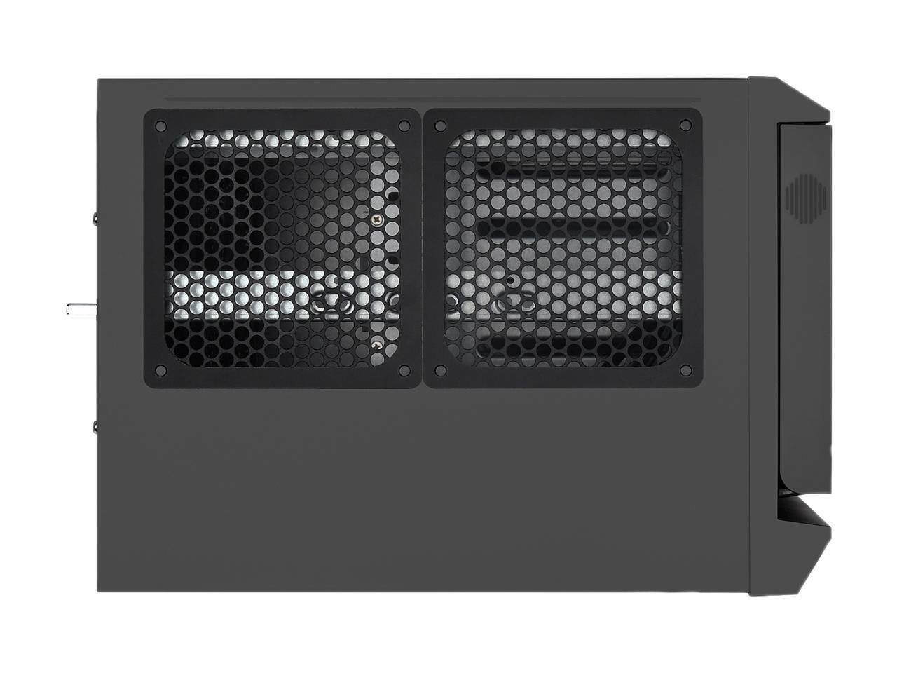 Alt View 2. SilverStone - SilverStone CS381 Black Micro ATX/Mini-ITX Case, SFX/SFX-L PSU Support - Black.