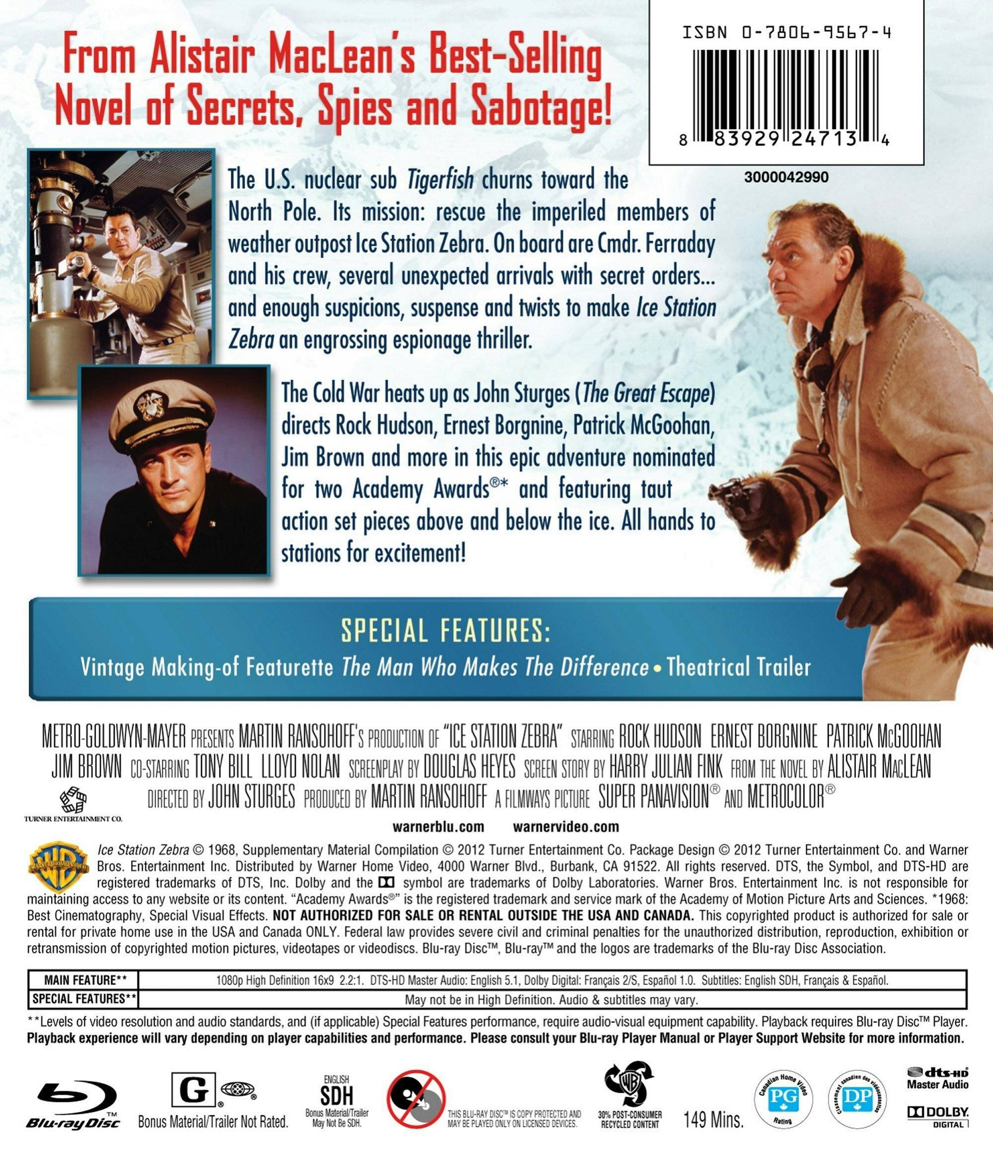 Angle. Ice Station Zebra [Blu-ray].