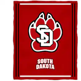 Vive La Fete - South Dakota Coyotes 36'' x 48'' Children's Mascot Plush Blanket - Multicolor