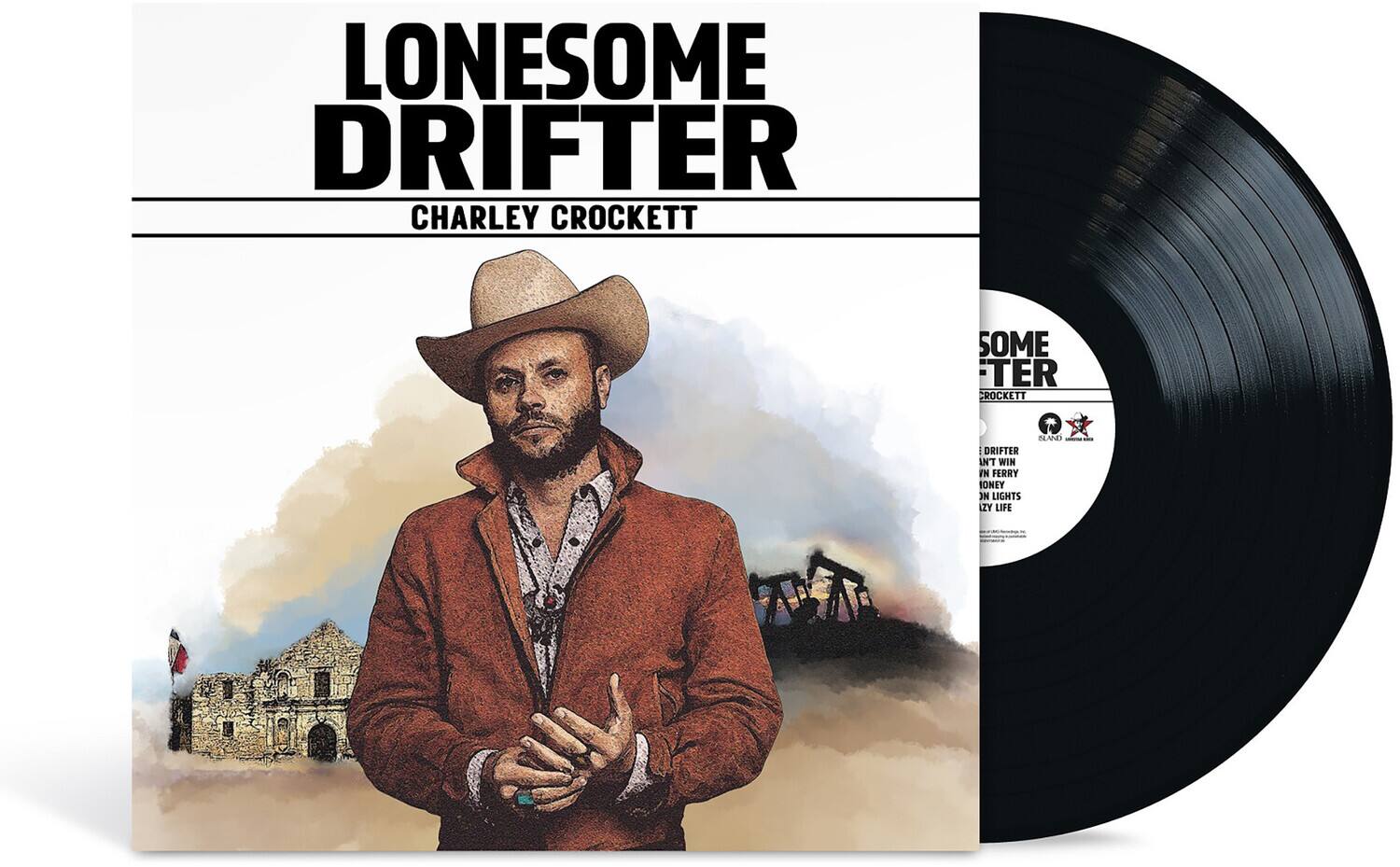 LONESOME DRIFTER  
CHARLEY CROCKETT  

SOME TERR CROCKETT  

DRIFTER  
INT WIN  
HONEY  
ON LIGHTS  
IN LIFE  

PLANO