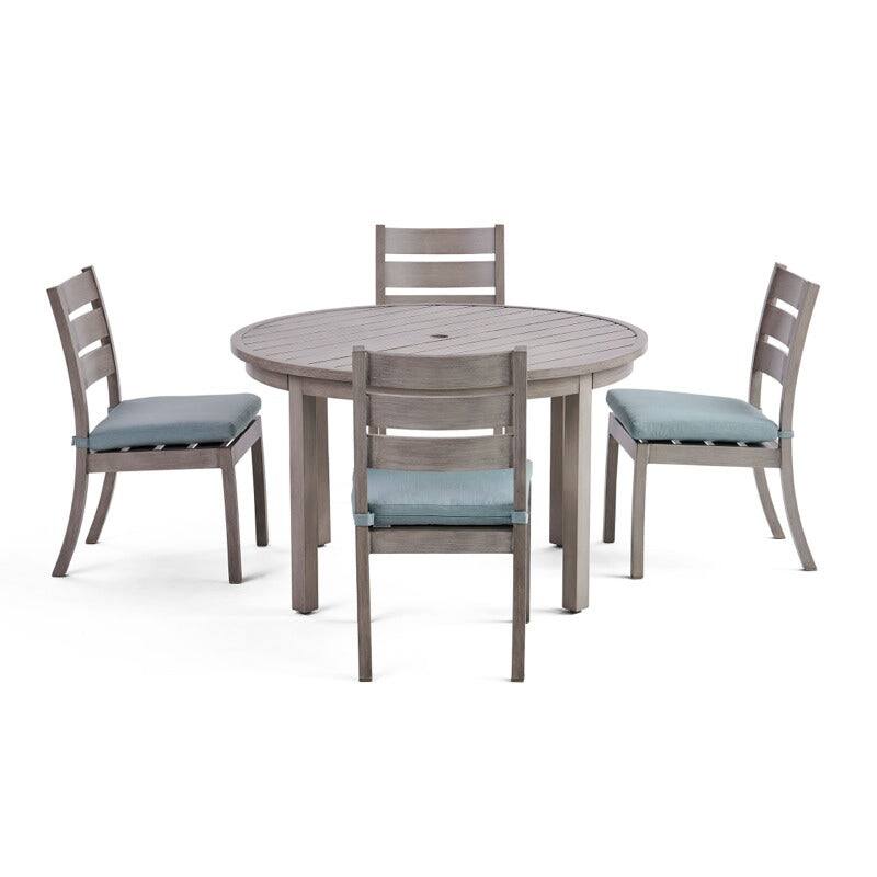 Alt View 2. Yardbird® - Eden 5 Piece Round Dining Set - Silver.