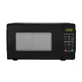 Forest'nSky - 0.7 Cu Ft 700W Countertop Microwave, Sensor Cook, Easy Clean - Black