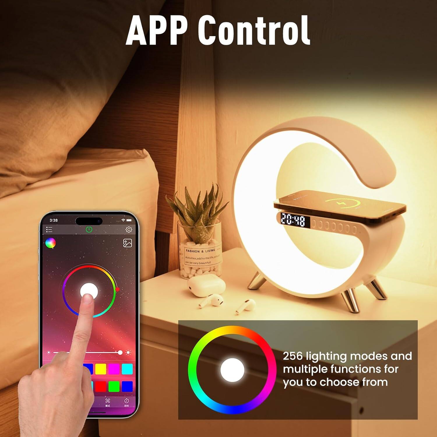 APP Control

256 lighting modes and multiple functions for you to choose from
