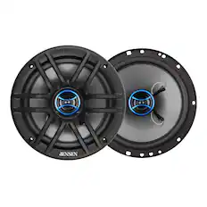 Front. Jensen - Jensen JS62 6.5" 2-Way Car Speakers Pair | 200W Peak | 100W Each | 1" Mylar Dome Tweeter - Black.