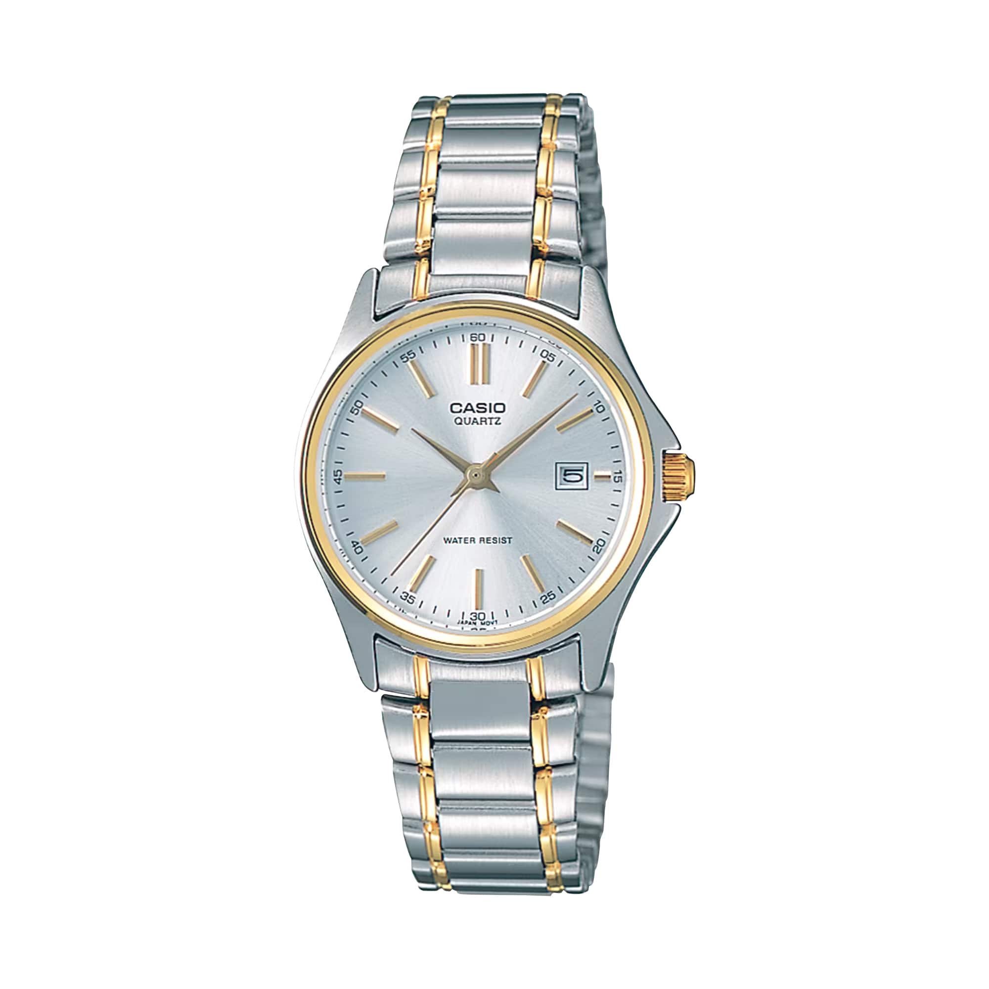 Casio - Women’s Gold Analog Watch Dial Steel Bracelet - LTP-1183G-7A - Silver