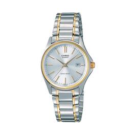 Casio - Women’s Gold Analog Watch Dial Steel Bracelet - LTP-1183G-7A - Silver