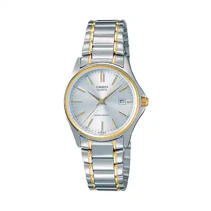 - CASIO QUARTZ
- WATER RESIST
- 160 105 : 09
- 10 - 45 OT 15 40
- 1.301 S C 1
- 25