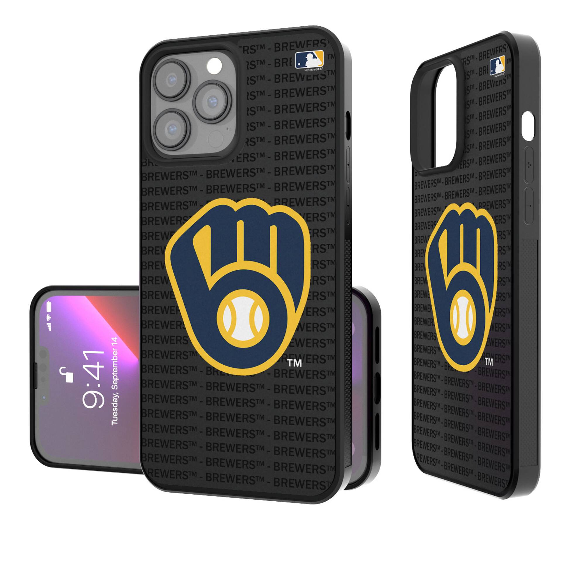Keyscaper - MLB - Milwaukee Brewers - iPhone Text Backdrop Design Bump Case - 13 Pro Max - Multicolor price history on PriceWatchPro