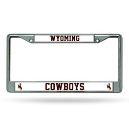 Rico Industries - Wyoming Cowboys Chrome Metal License Plate Frame - Multi