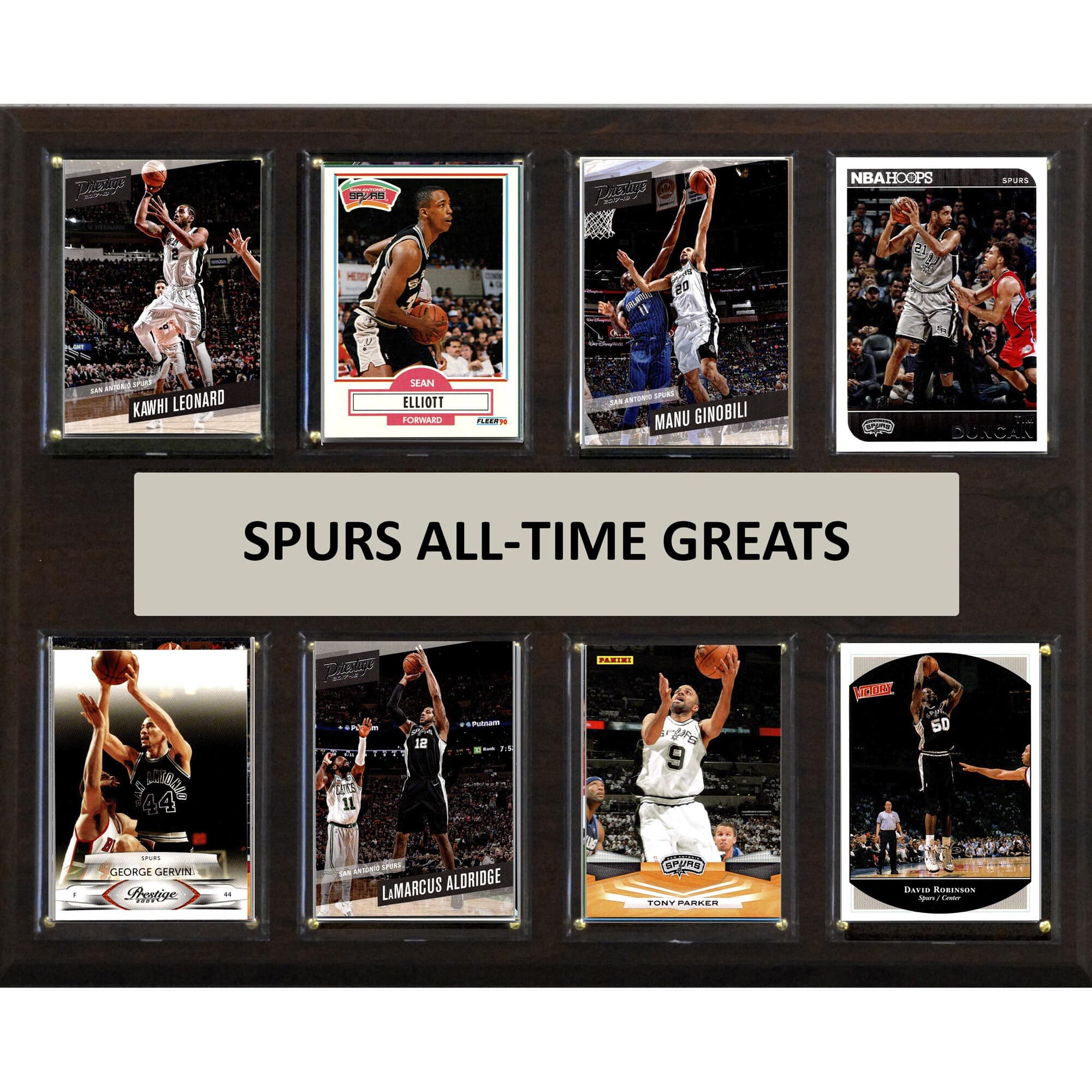 "C&I Collectibles - San Antonio Spurs 12"" x 15"" Trading Card Plaque - Multicolor" price history on PriceWatchPro