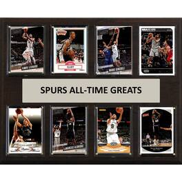 C&I Collectibles - San Antonio Spurs 12" x 15" Trading Card Plaque - Multicolor