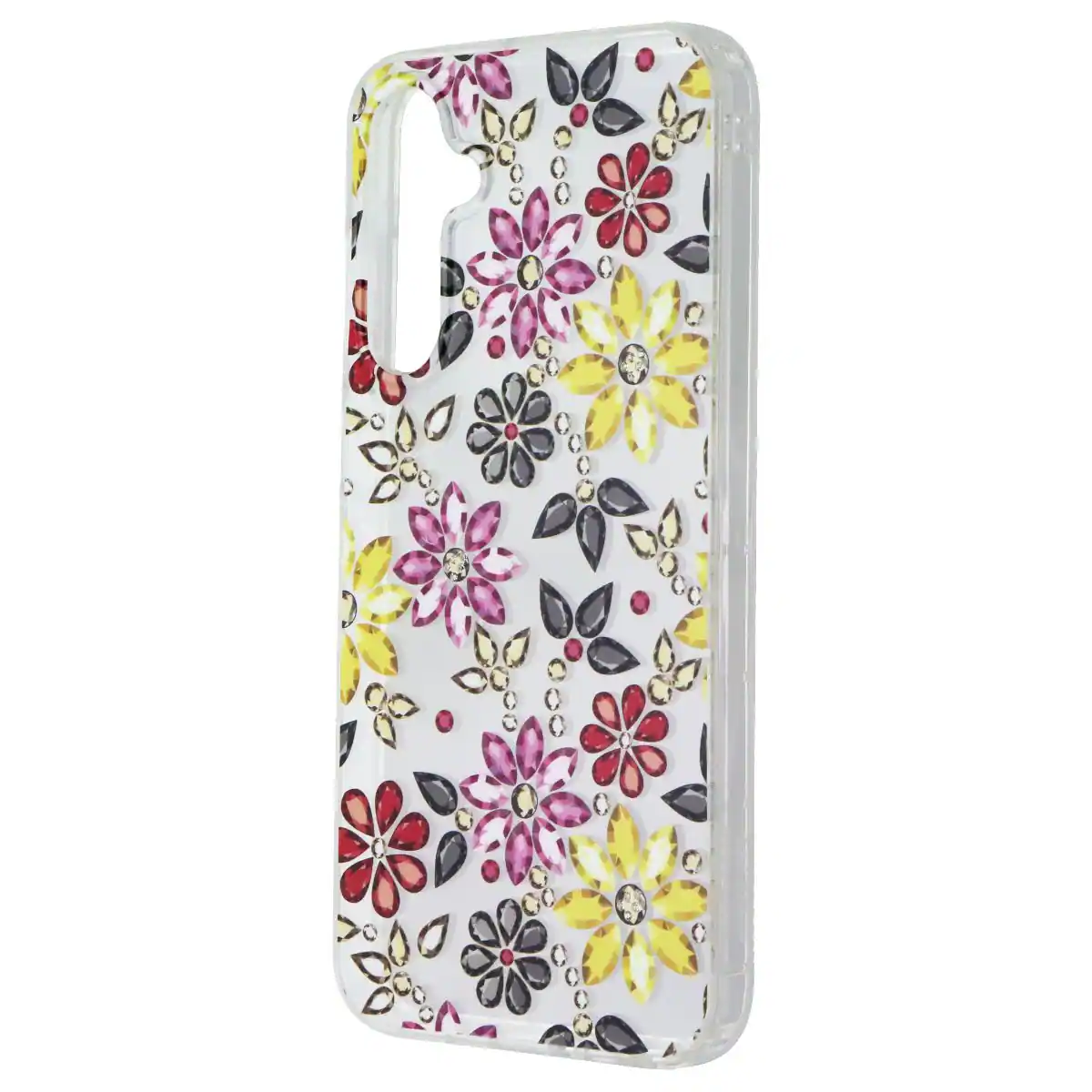 Front. Mybat Pro - Mybat Pro Mood Series Case (with Diamonds) for Samsung Galaxy A25 5G - Bedazzle - Multicolor.
