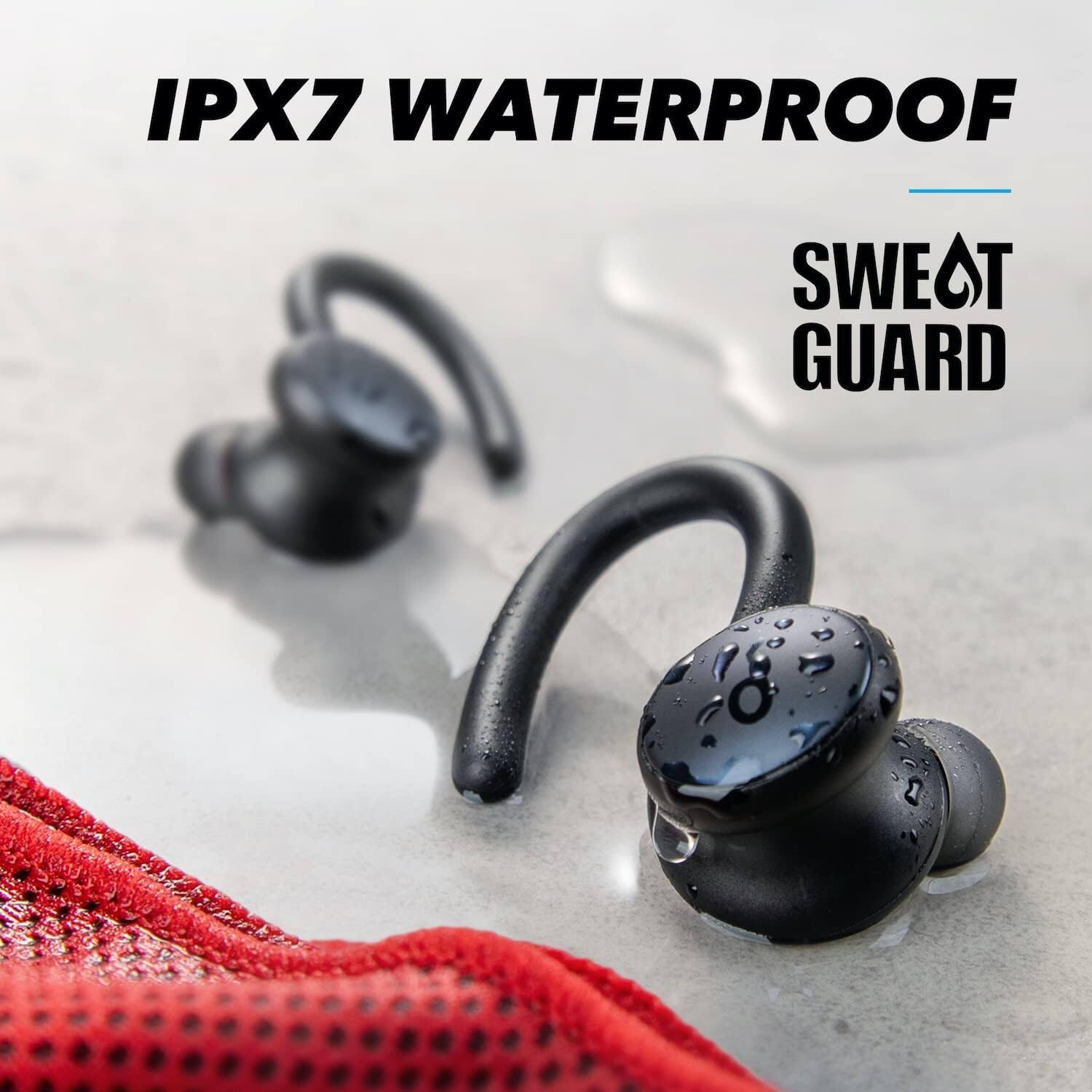 IPX7 WATERPROOF  
SWEAT GUARD