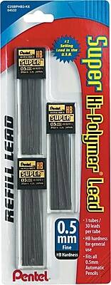 C2189HB3-K6 04533

Super Hi-Polymer Lead

#1 Selling Lead in the U.S.

REFILL LEAD

0.5 mm Fine

HB Hardness

3 tubes / 30 leads per tube

HB hardness for general use

Fits all 0.5mm Automatic Pencils

Pentel