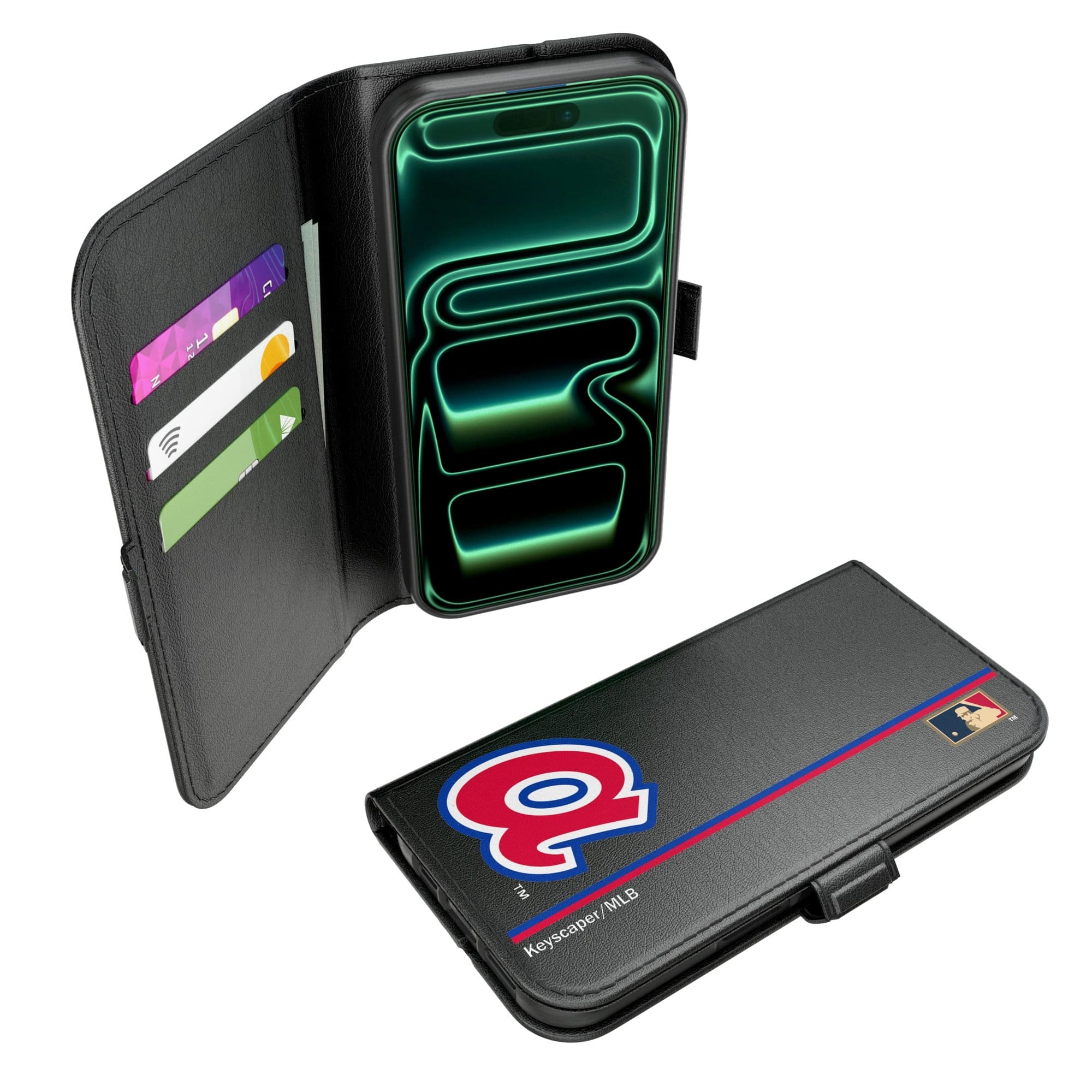 Keyscaper - MLB - Atlanta Braves iPhone Folio 2.0 Case - 17 Pro - Black price history on PriceWatchPro