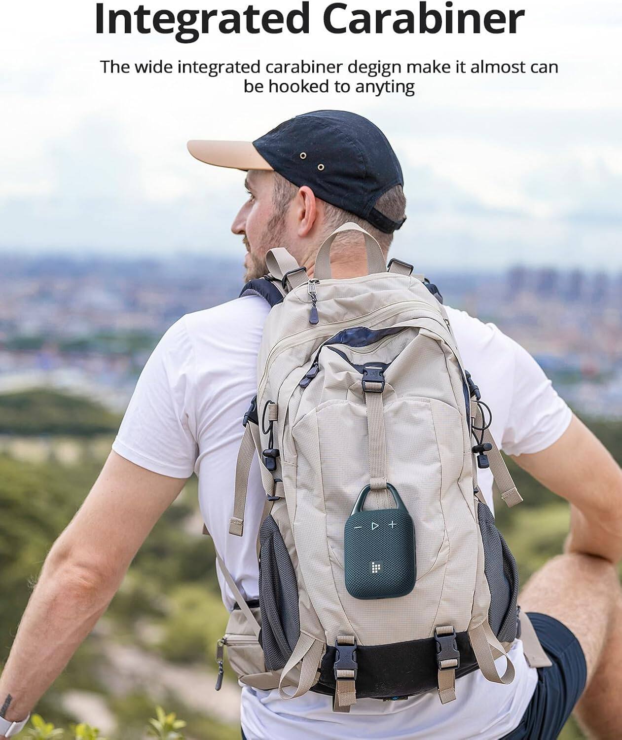Integrated Carabiner: The wide integrated carabiner design makes it almost impossible to hook onto anything.
