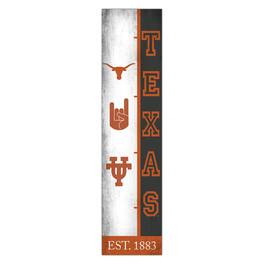Fan Creations - Texas Longhorns 6" x 24" Progression Wood Sign - Multicolor