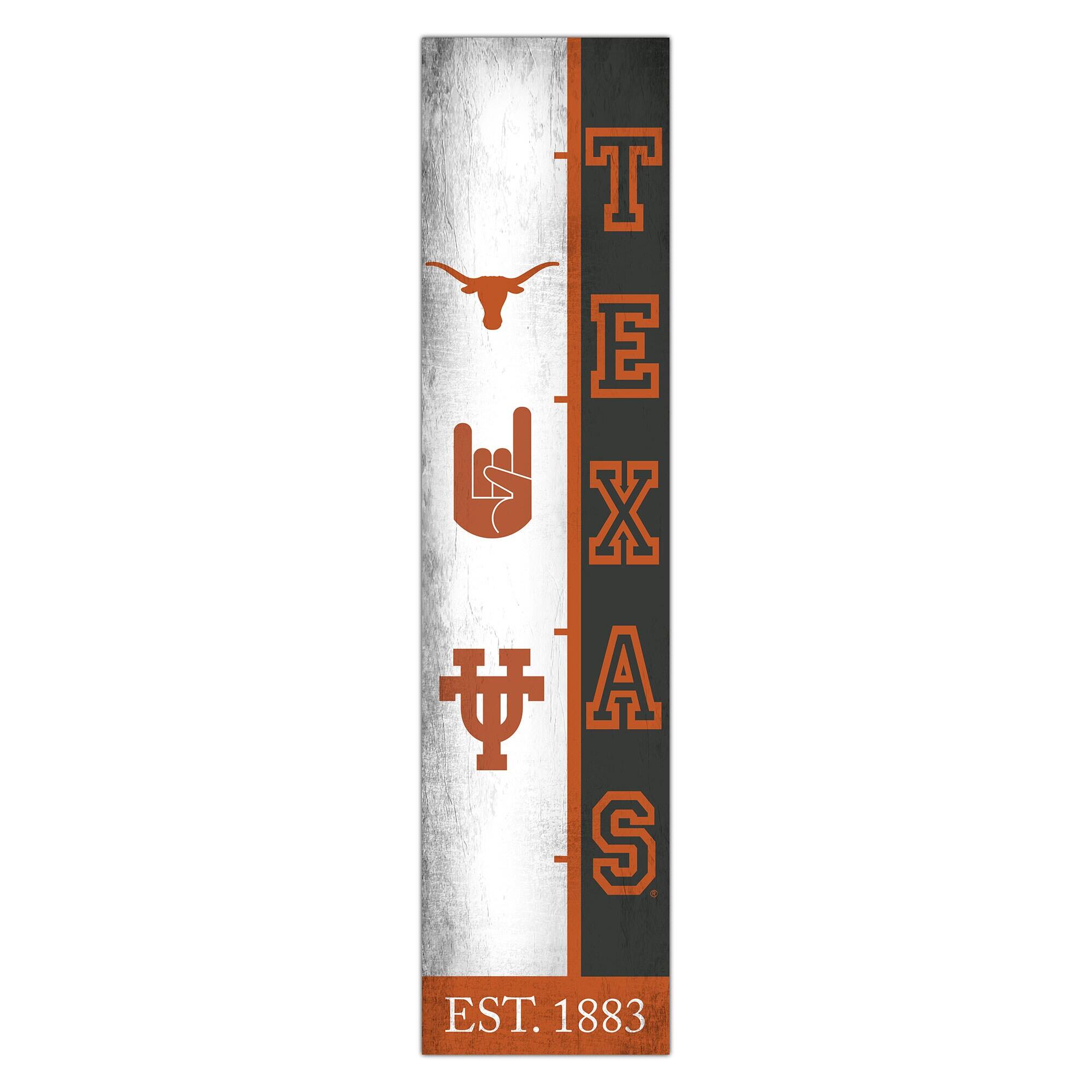 Texas Longhorns 6" x 24" Progression Wood Sign