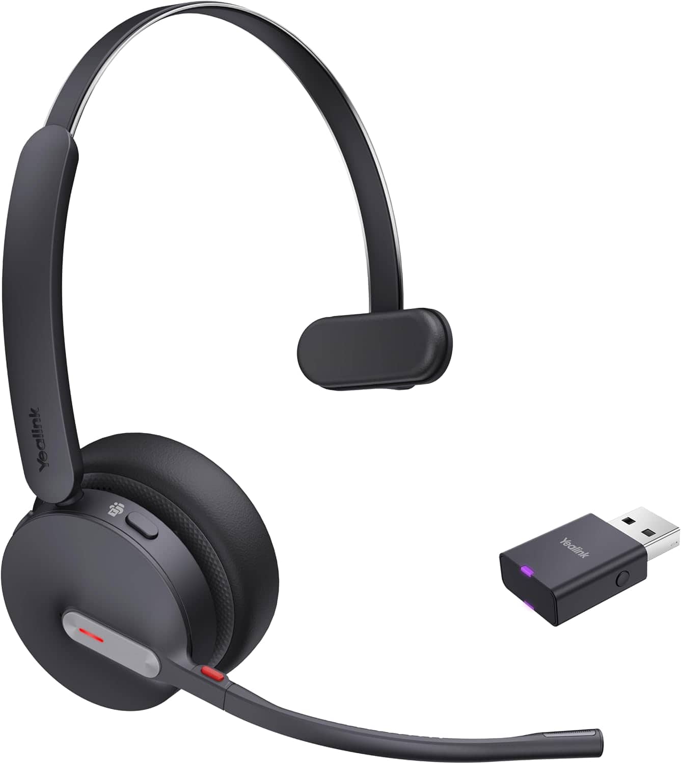 Yealink - 1208688 WH64 Hybrid Mono Teams Headset,Dongle Hybrid Technology,Ideal for Microsoft Teams, Noise Reduction, USB price history on PriceWatchPro