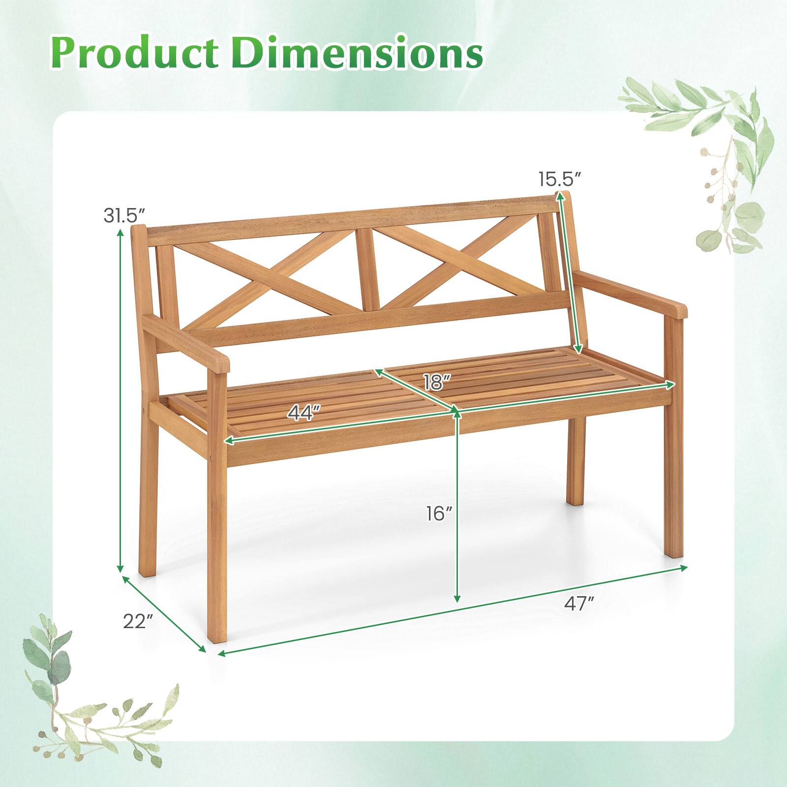 Product Dimensions: 15.5" x 31.5" x 44" x 18" x 16" x 22" x 47"