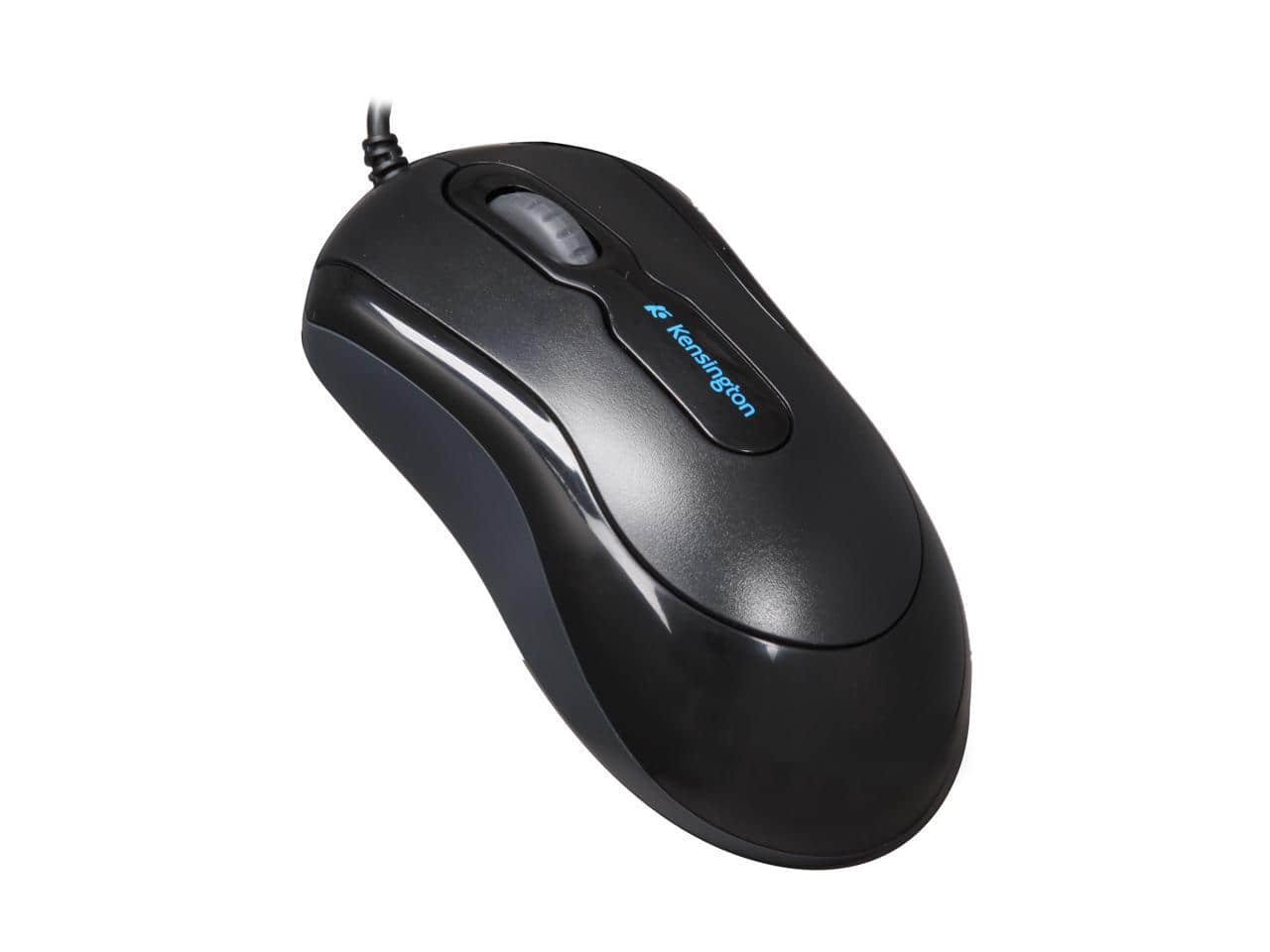 Front. Kensington - Kensington K72356US Black 3 Buttons 1 x Wheel USB Wired Optical Mouse - Black.