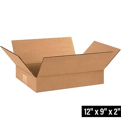 Alt View 1. SI Products - 12" x 9" x 2" Shipping Boxes, 32 ECT, 25/Bundle (1292) - Kraft.