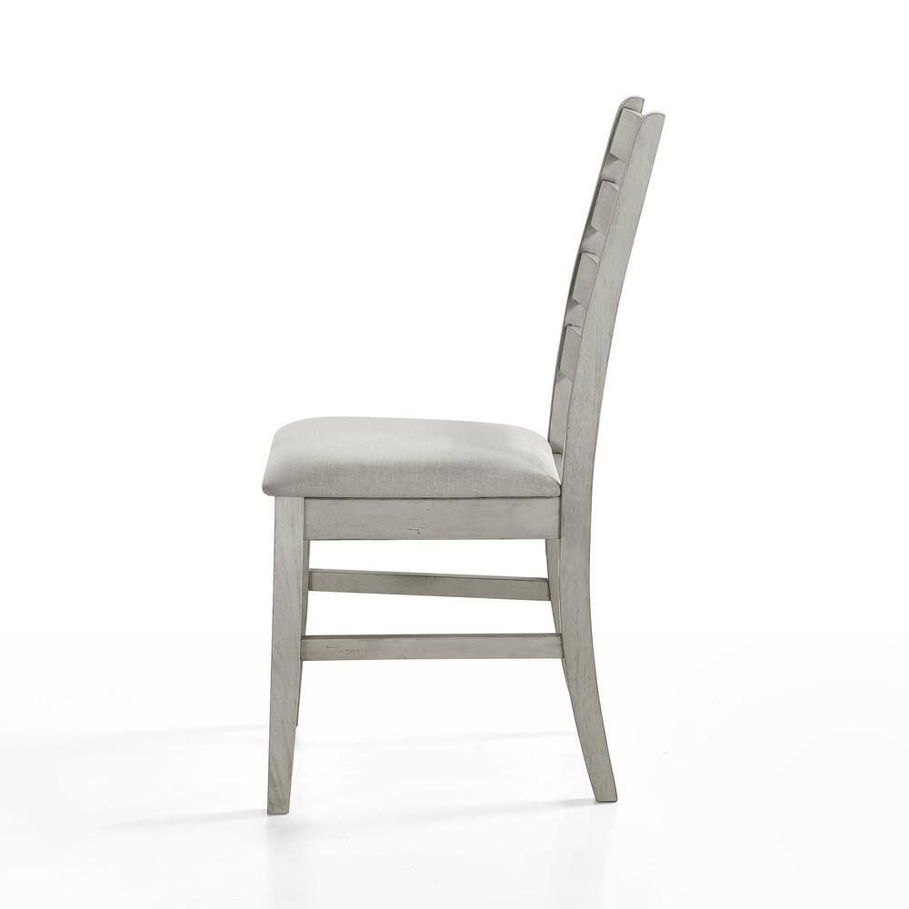 Alt View 4. New Classic Furniture - Furniture Pascal Wood Dining Chair in Driftwood (Set of 2) - Brown.
