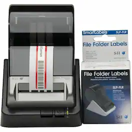 Seiko - SLP-FLB White/Red File Folder Labels - Designed perfectly for labeling folders/assets in an Hospital, Office