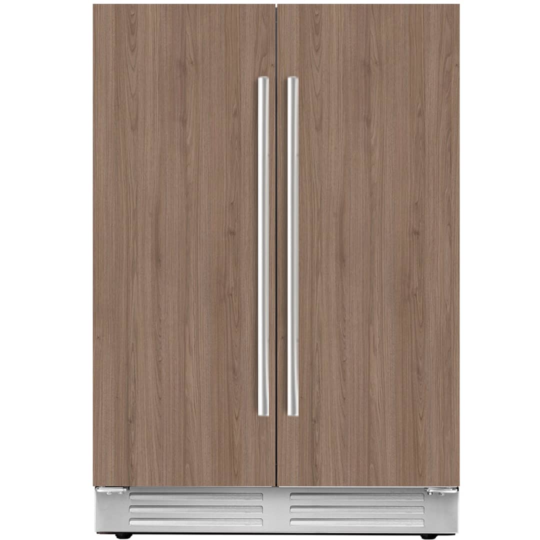 Ca'Lefort - 24 Inch Panel Ready Wine and Beverage Refrigerator - 60 Can and 20 Bottle Wine Fridge Dual Zone (Panels Not Included) - Stainless Steel