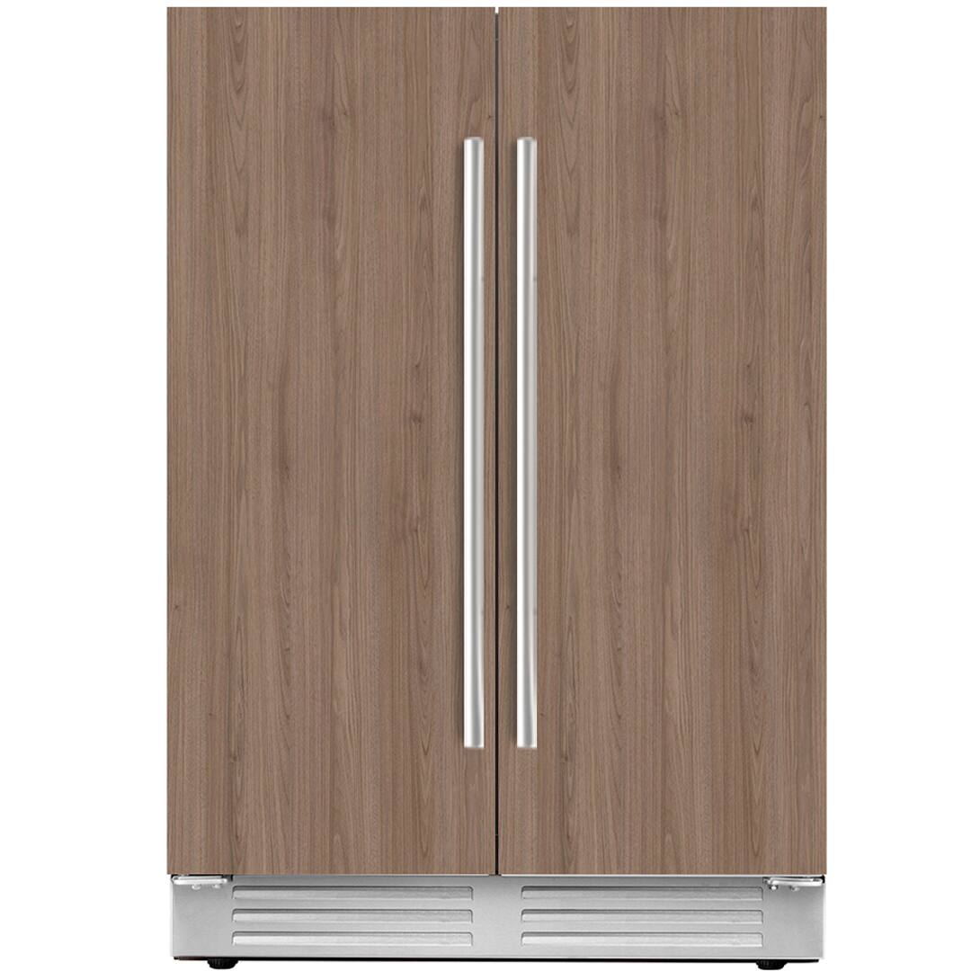 Ca'Lefort - 24 Inch Panel Ready Wine and Beverage Refrigerator - 60 Can and 20 Bottle Wine Fridge Dual Zone (Panels Not Included) - Stainless Steel