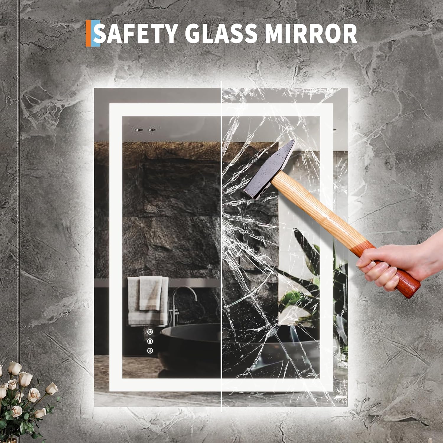 SAFETY GLASS MIRROR