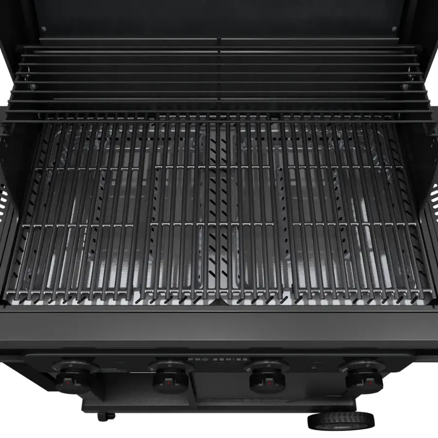 The text on the image reads "C PED SEDI--". This is likely a foreign language or code, and it does not provide any information about the image content. The image shows a close-up view of a grill with a metal rack inside.