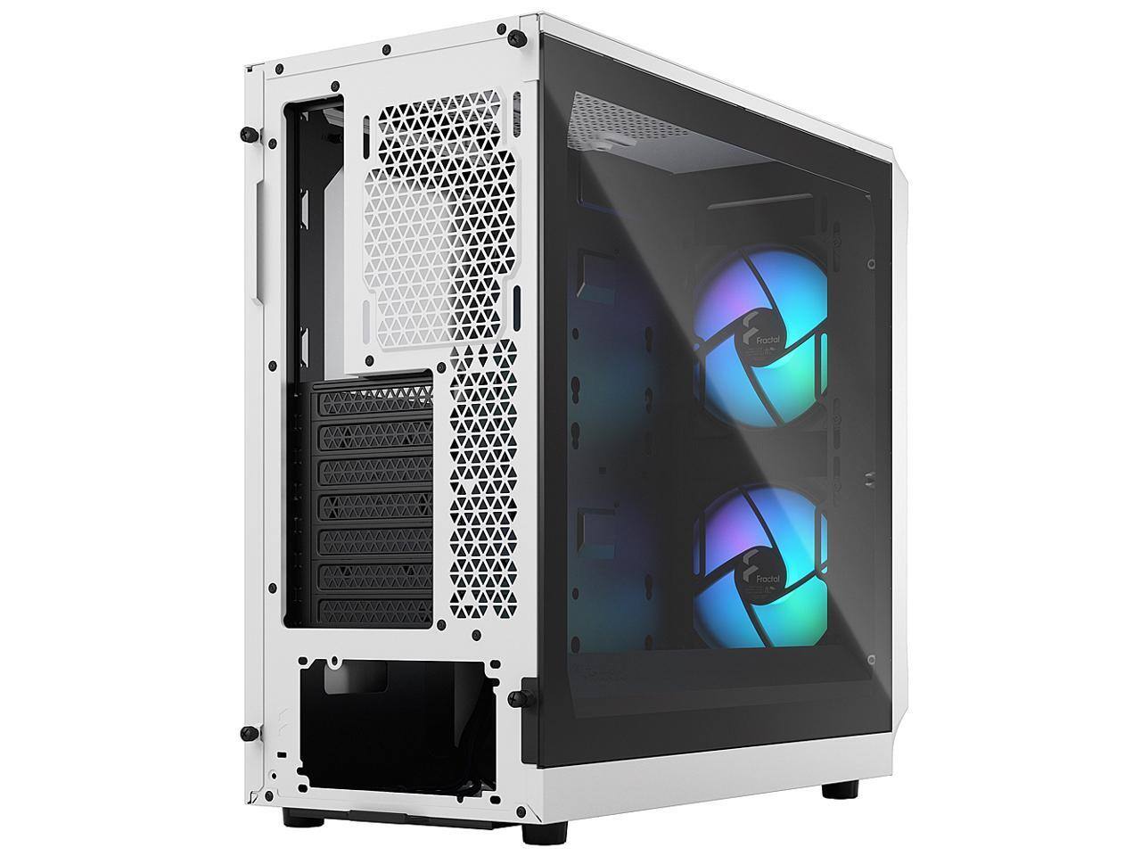 Fractal Design PCケース 本体 ホワイト　Focus2 Fractal Design Focus 2 RGB White ATX mATX Mini ITX Clear Tinted