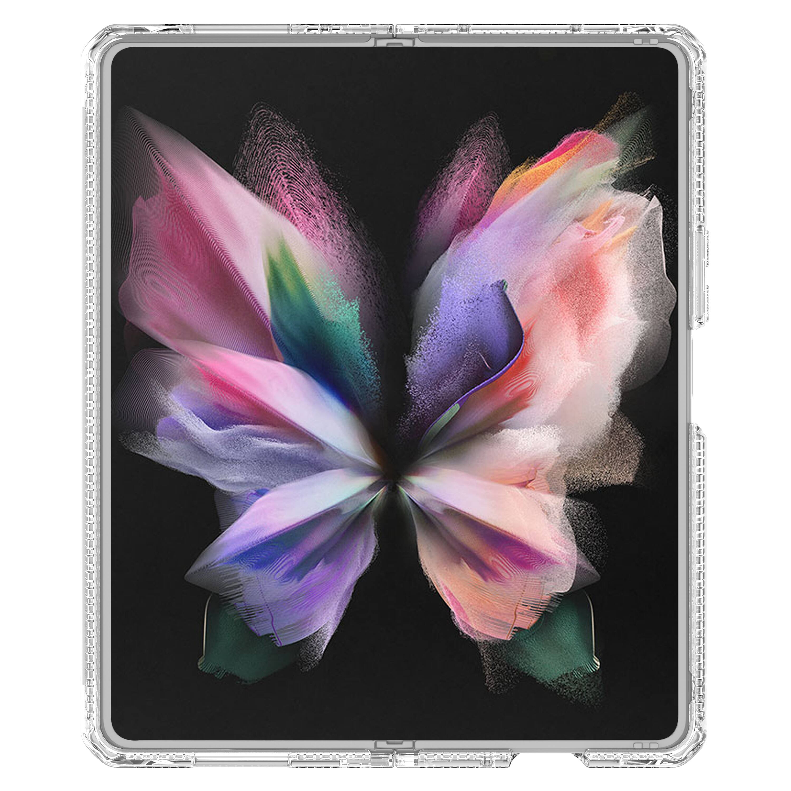 Angle. Itskins - ITSKINS - Hybrid_R Case for Samsung Galaxy Z Fold4 - Transparent.