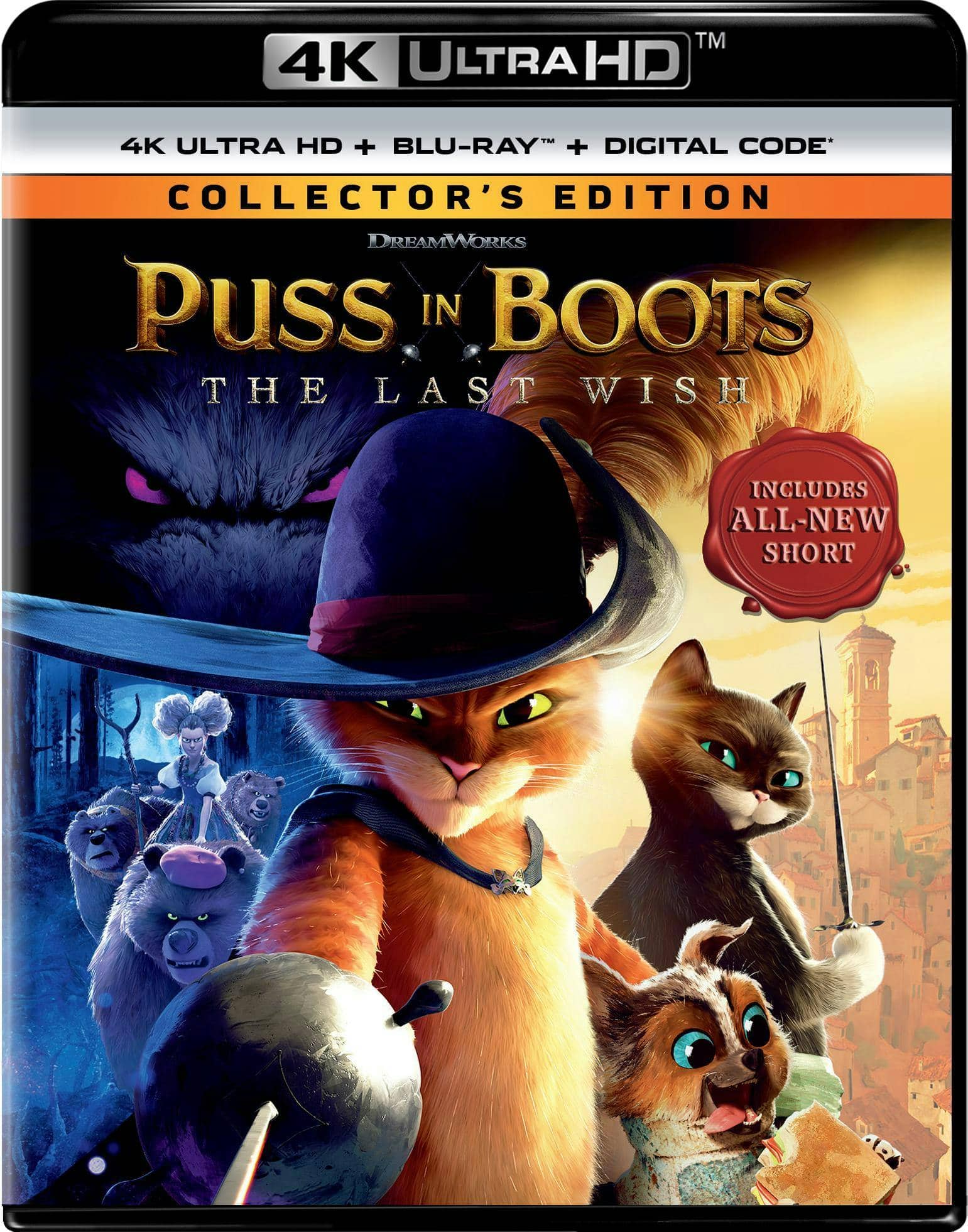 Puss in Boots: The Last Wish (4K Ultra HD + Blu-ray) [UHD] [Standard] [4K Ultra HD Blu-ray]
