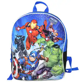 Marvel - Avengers 15" Blue School and Travel Backpack ages 3+ - Assorted Pre-Pack